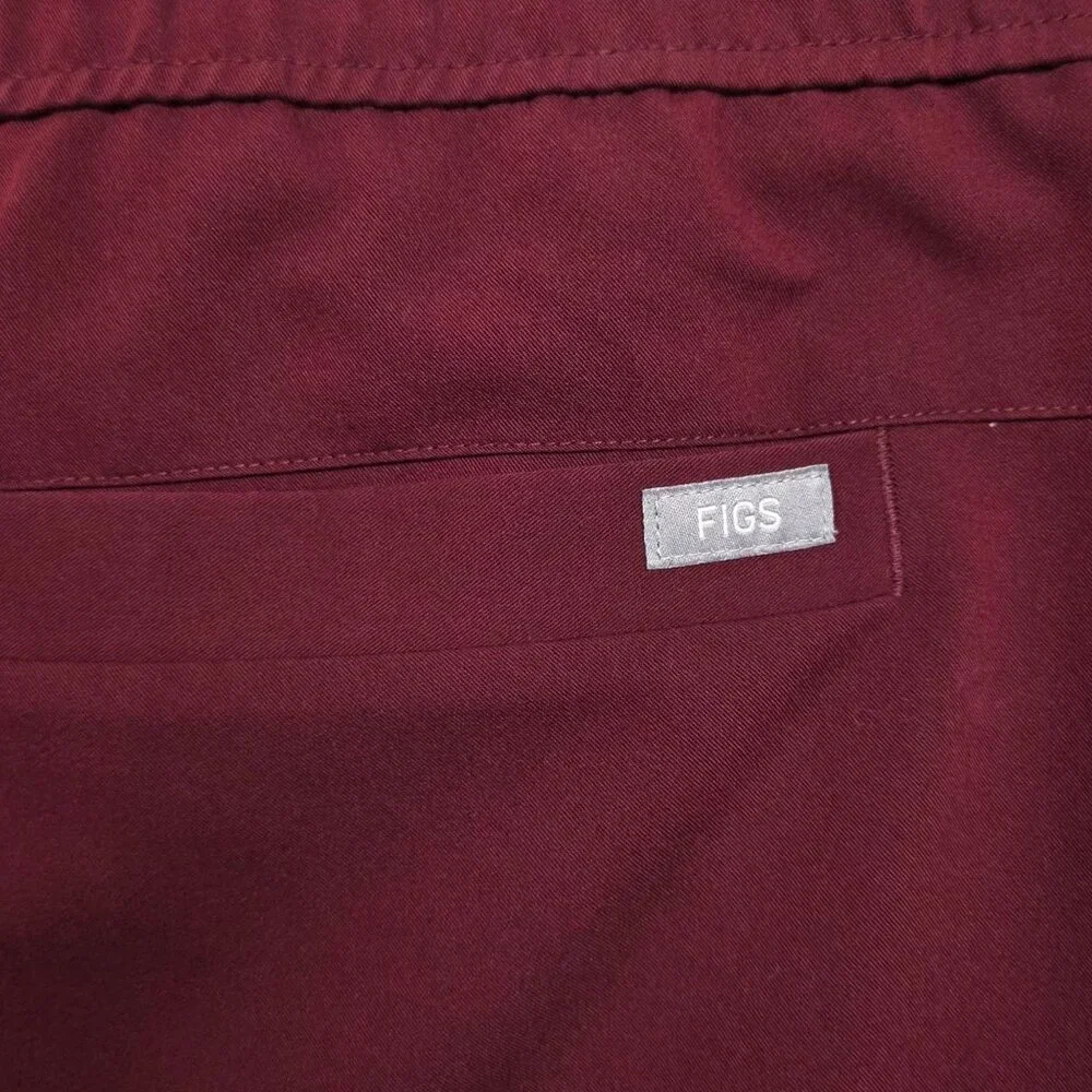 Figs Tansen‎ Jogger Scrub Pants Mens XL MXXSW2004 STAIN Burgundy